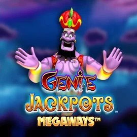 Genie Jackpots Megaways online game logo by Blueprint Gaming on arenamens.com