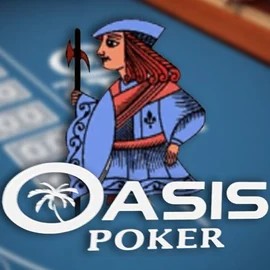 Oasis Poker by Nucleus Gaming, showcased at arenamens.com – game logo