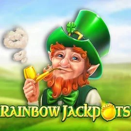 Rainbow Jackpots by Red Tiger Gaming, showcased at arenamens.com – game logo