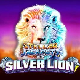 Stellar Jackpots with Silver Lion slot visual from Lightning Box Game available on arenamens.com